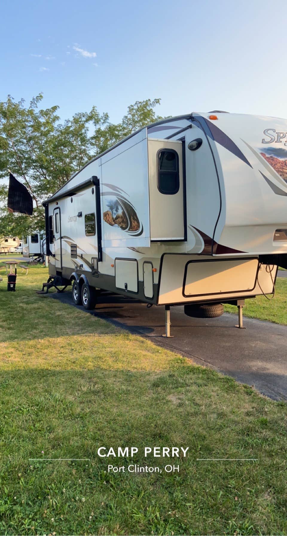 Tim W.'s photo of rv camping at Military Park Camp Perry Lodging and RV Park near Clyde, OH