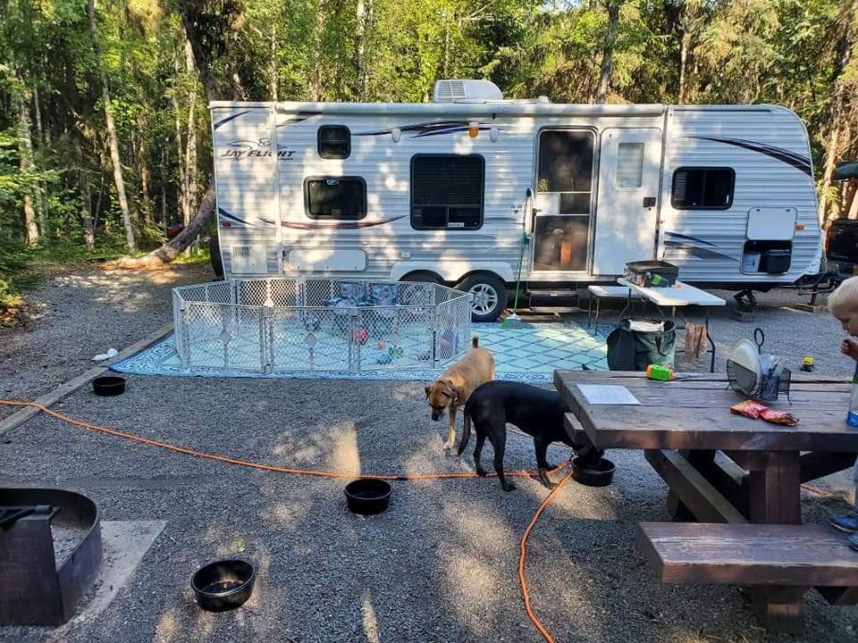 Connor D.'s photo of rv camping at Quartz Creek Campground near Chugach National Forest
