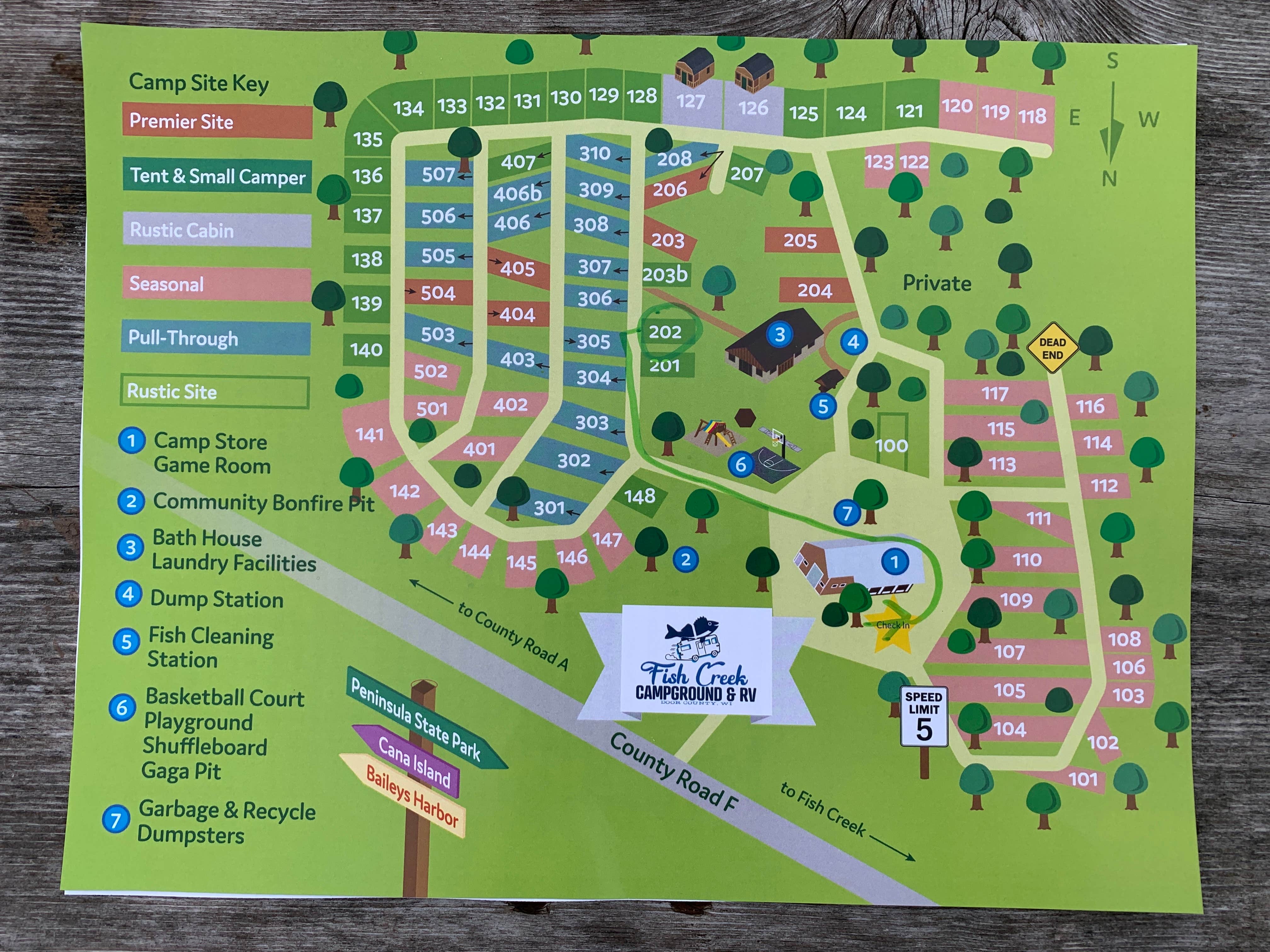 Camper-submitted photo at Fish Creek Campground near Ellison Bay, WI