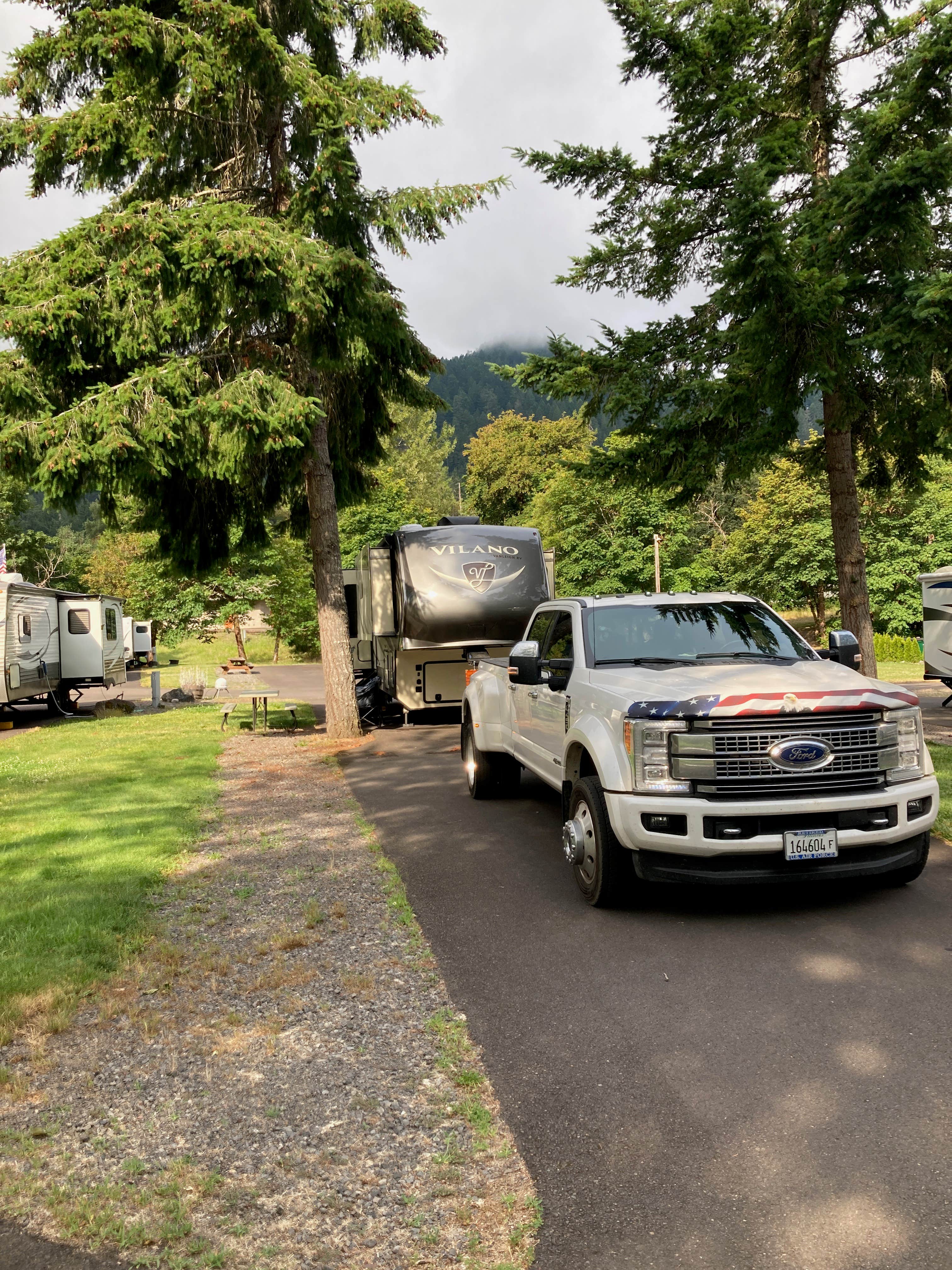 MickandKarla W.'s photo of rv camping at Casey's Riverside RV resort near Lorane, OR
