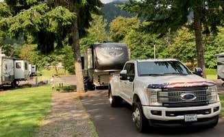 MickandKarla W.'s photo of rv camping at Casey's Riverside RV resort near Lowell, OR