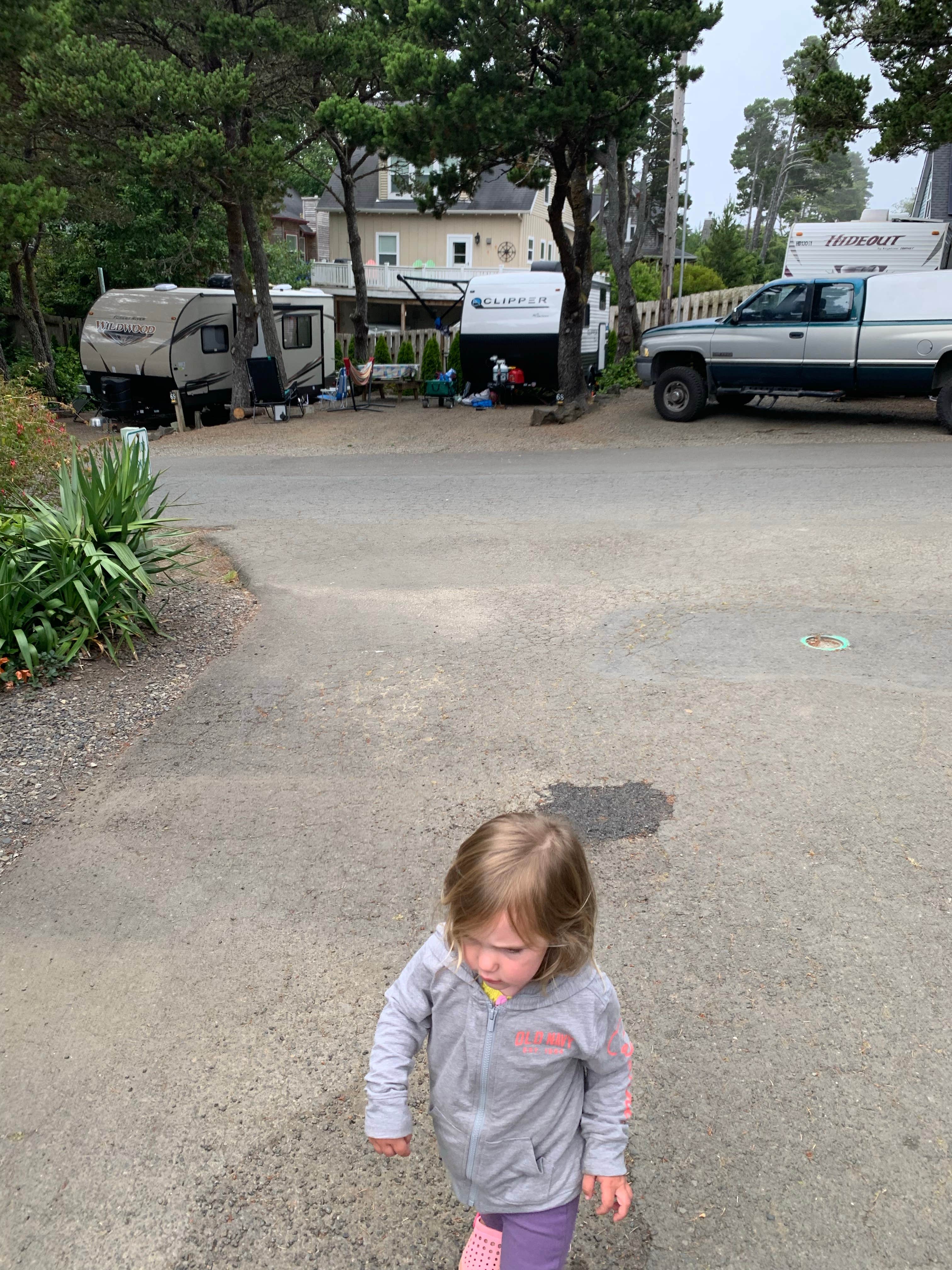 Abby B.'s photo of rv camping at Sea and Sand RV Park near Seal Rock, OR