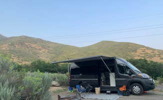 Jill's photo of rv camping at Pine Creek Campground — Wasatch Mountain State Park near Oakley, UT