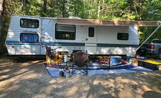 Devora D.'s photo of rv camping at Brevoort Lake Campground near Moran, MI