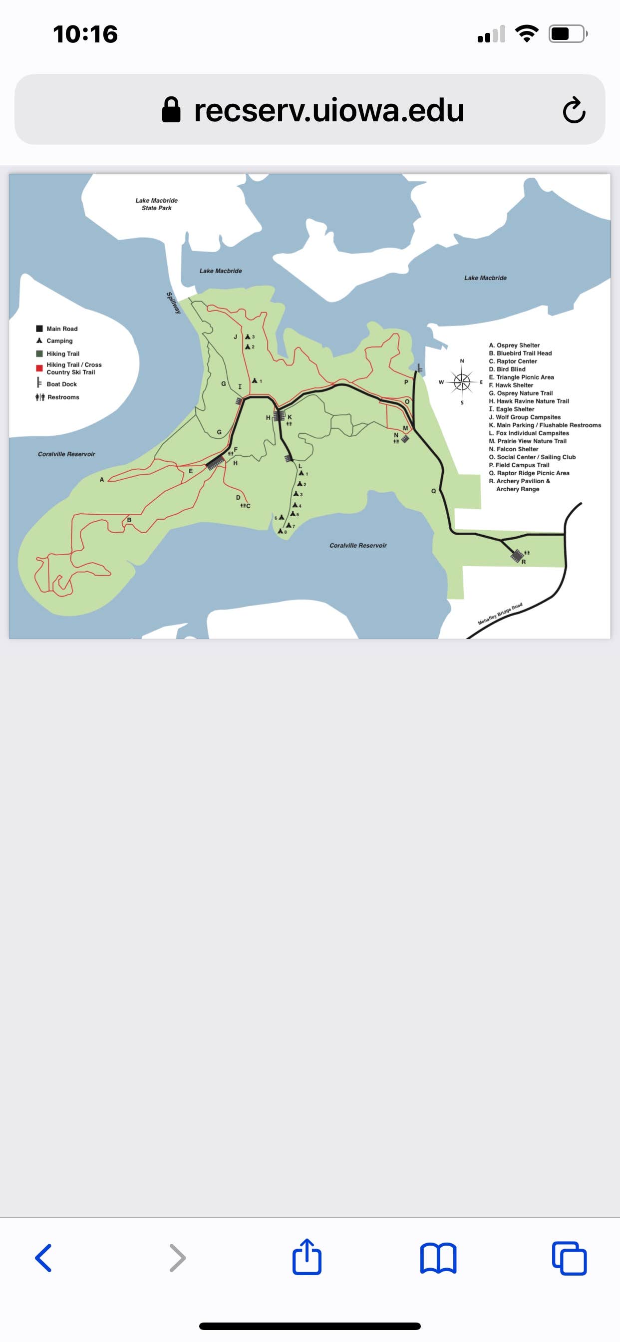 Camper-submitted photo at Macbride Nature Recreation Area near West Liberty, IA