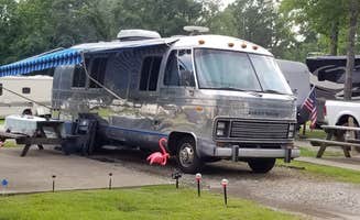 Connie's photo of rv camping at Lake Pines RV Park & Campground near Wildwood, GA