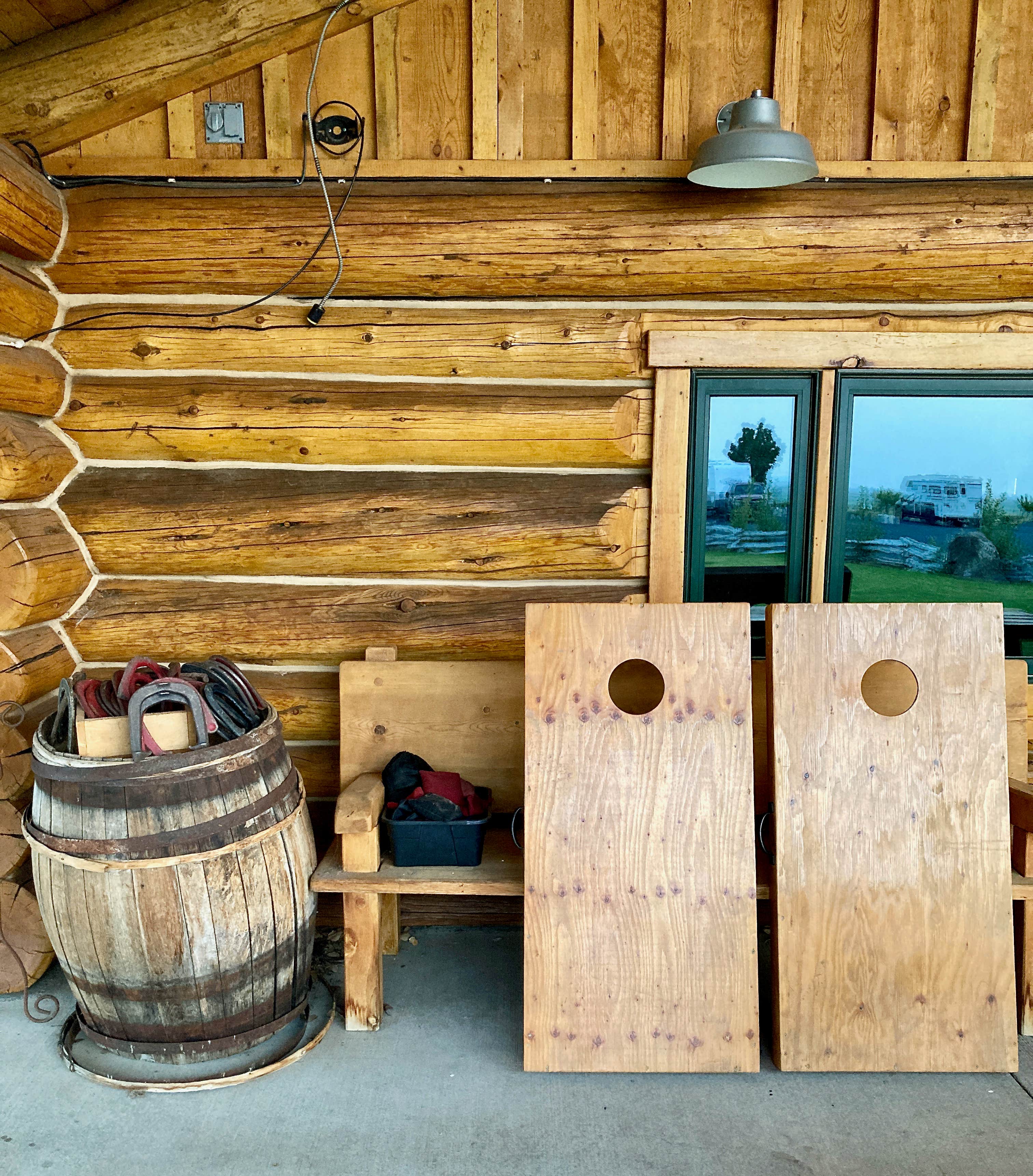 MickandKarla W.'s photo of glamping accommodations at Bosch's Big Bear RV Park near Hines, OR