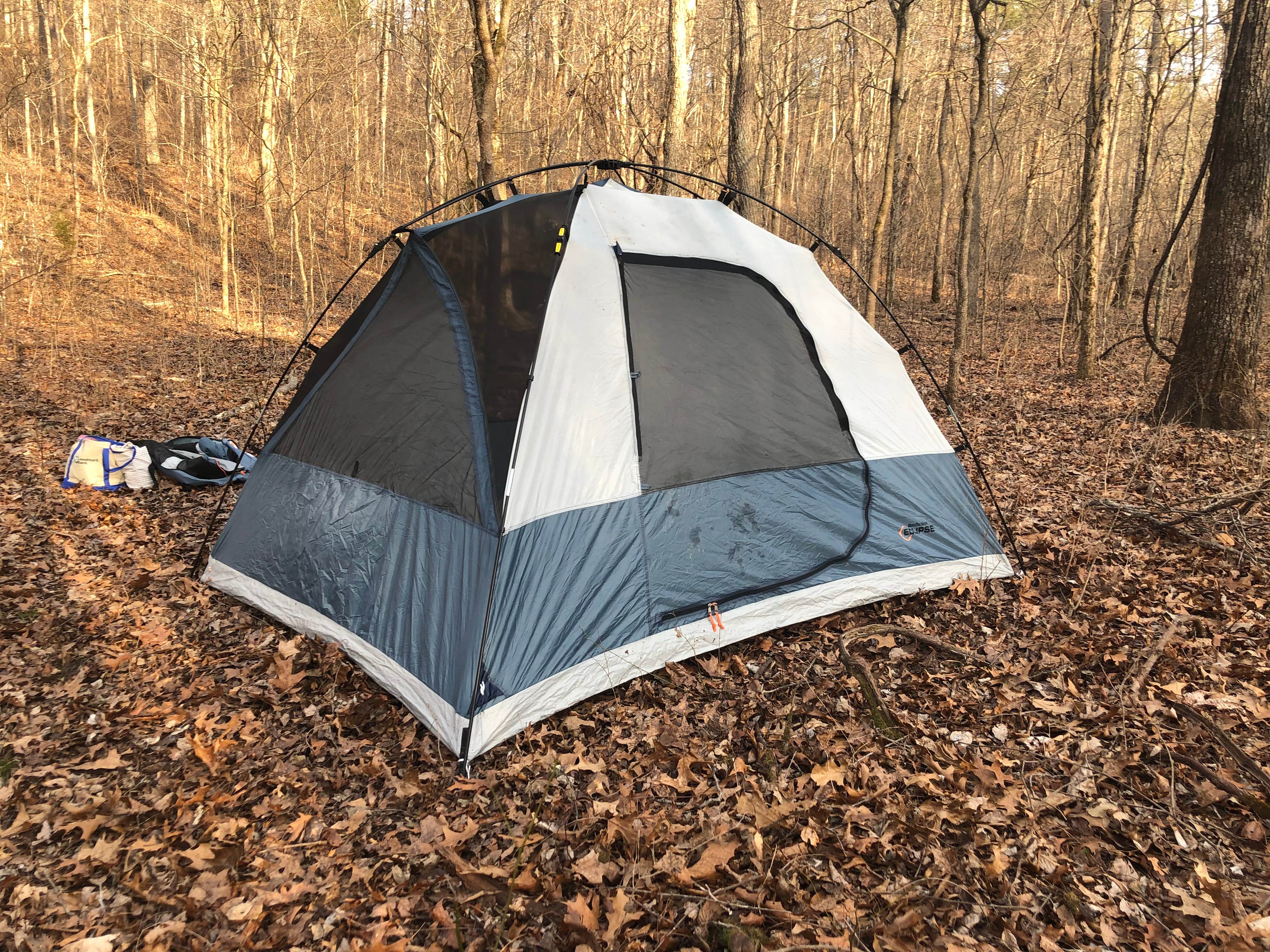 Katie B.'s photo of a dispersed camping area at Sunklands Conservation Area near Hartshorn, MO