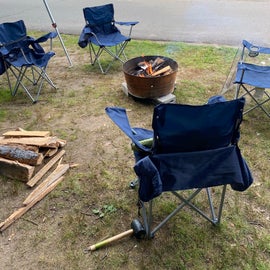 Fire Pit & Wood Bundles available at the camp store.