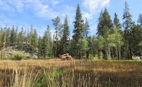 Mitch G.'s photo of glamping accommodations at Beaverhead National Forest Grasshopper Campground and Picnic Area near Beaverhead-Deerlodge National Forest