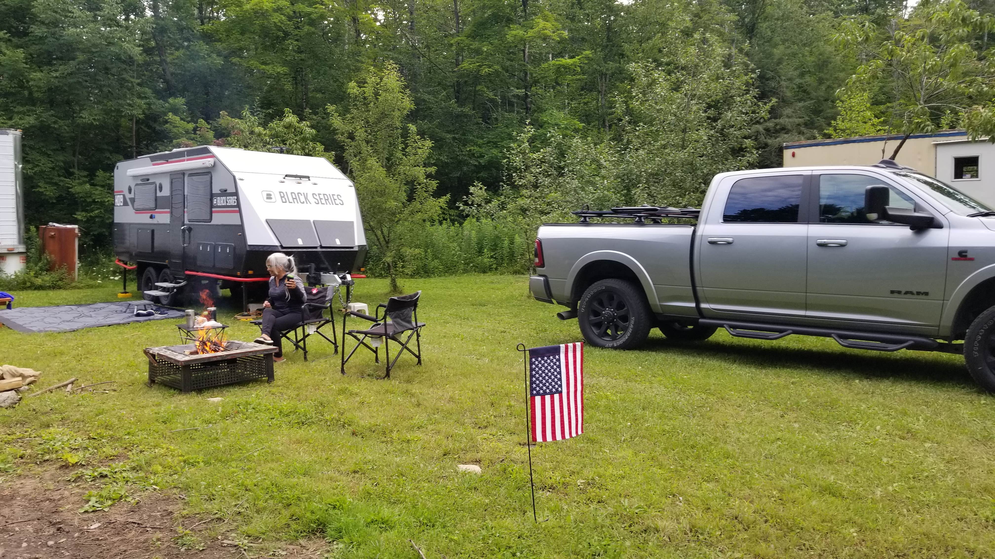 Rosie Lon S.'s photo of rv camping at DevilDoc Campsites near Warnerville, NY