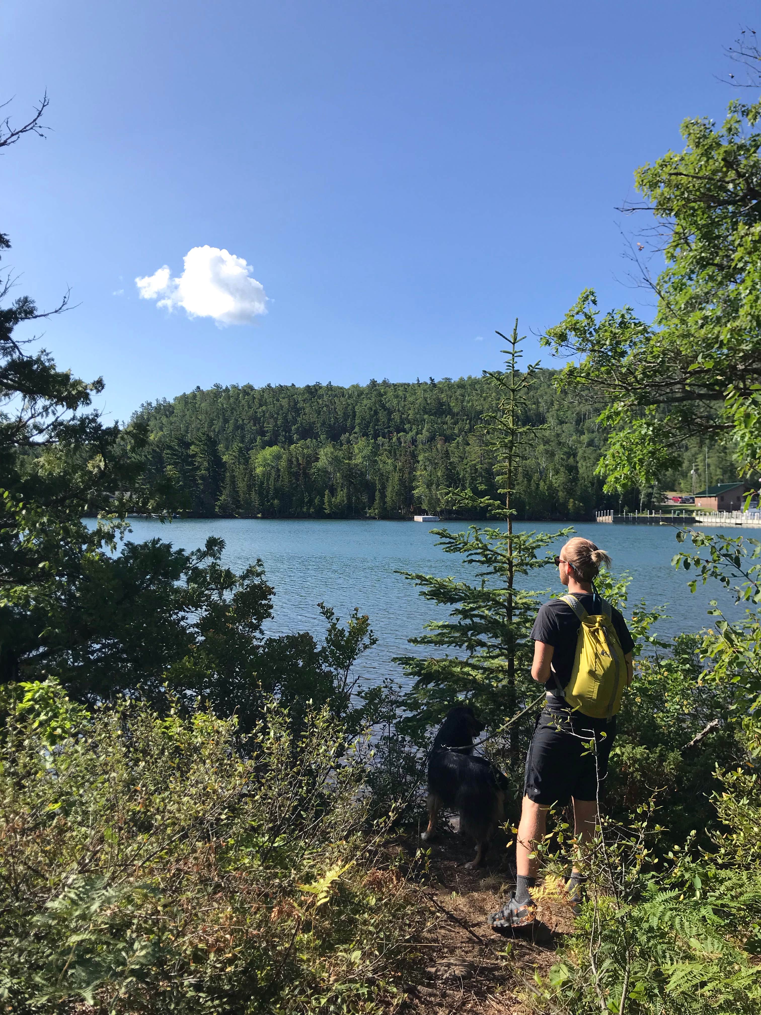 Emilee S.'s photo of camping with pets at Trails End Campground near Eagle Harbor, MI