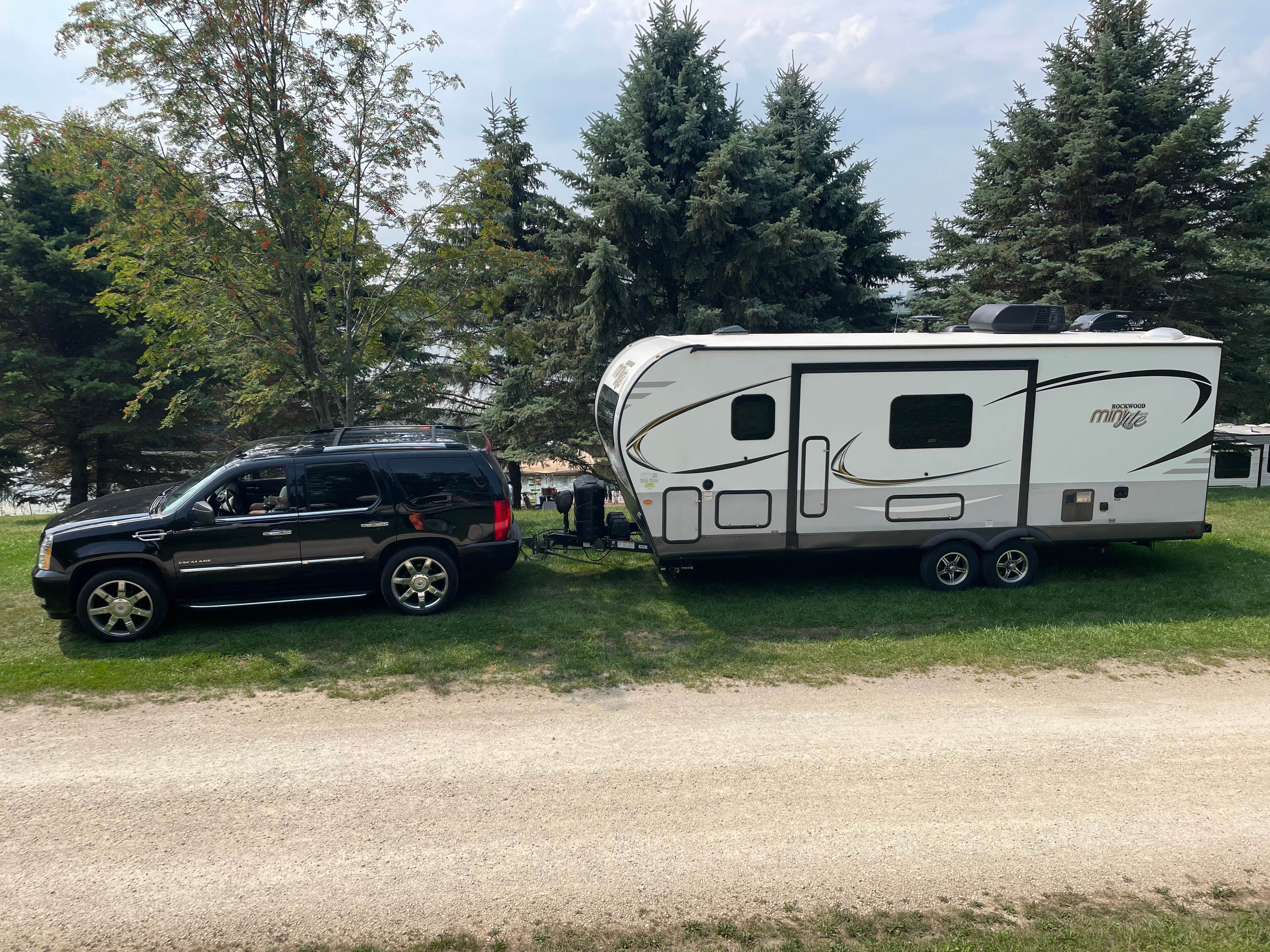 James W.'s photo of rv camping at Snug Harbor Inn Campground on Turtle Lake near Lake Geneva, WI