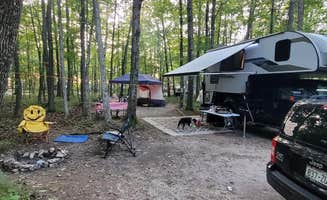 kassondra T.'s photo of camping with pets at Baileys Woods Campground near Ephraim, WI