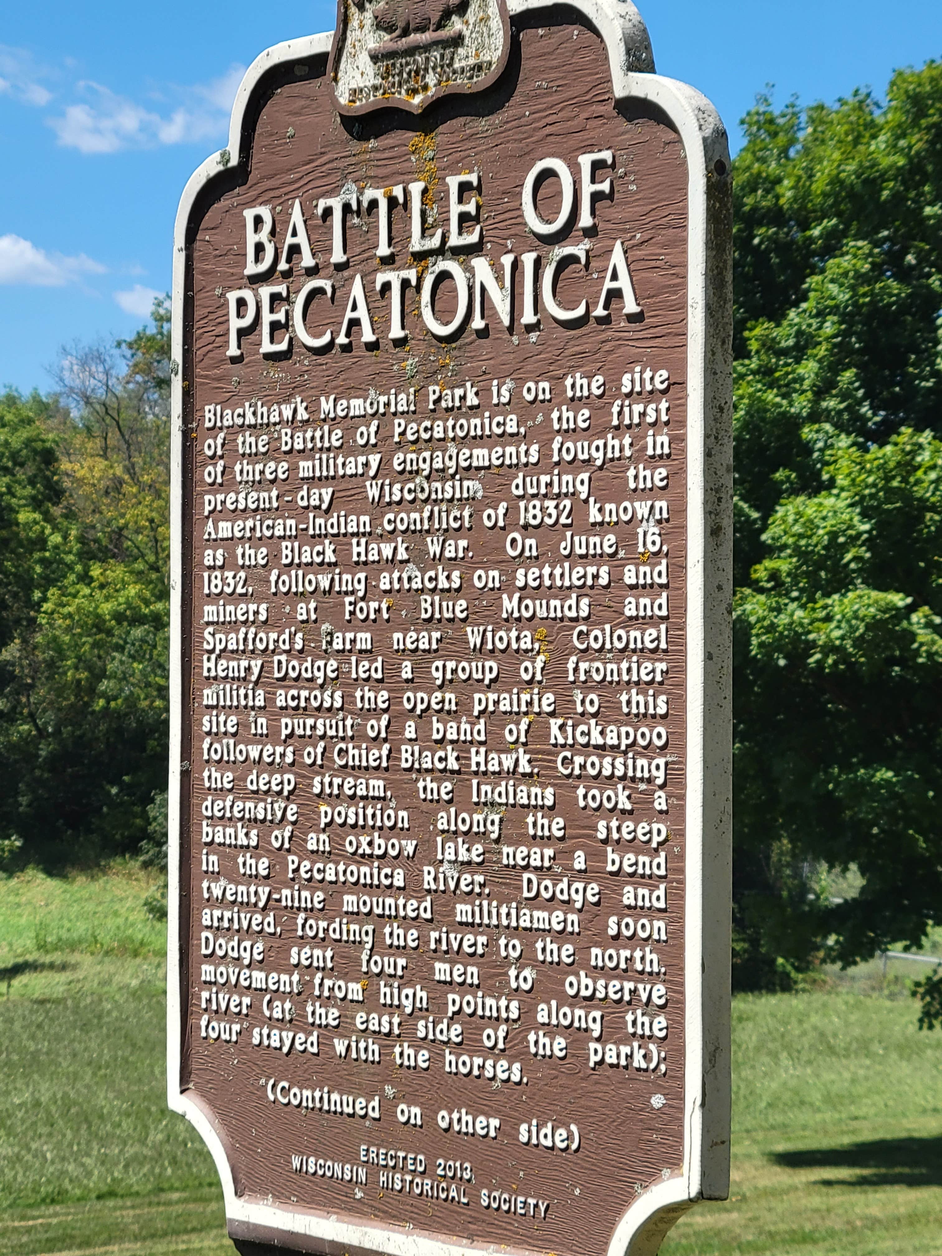 Blackhawk Memorial Park Camping Argyle, WI