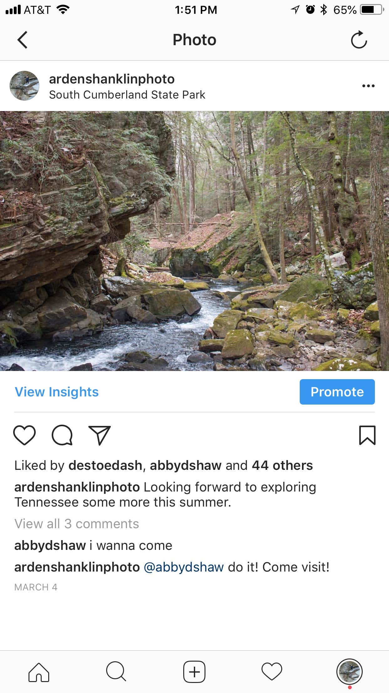 Camper submitted image from Foster Falls Campground — South Cumberland State Park - 4