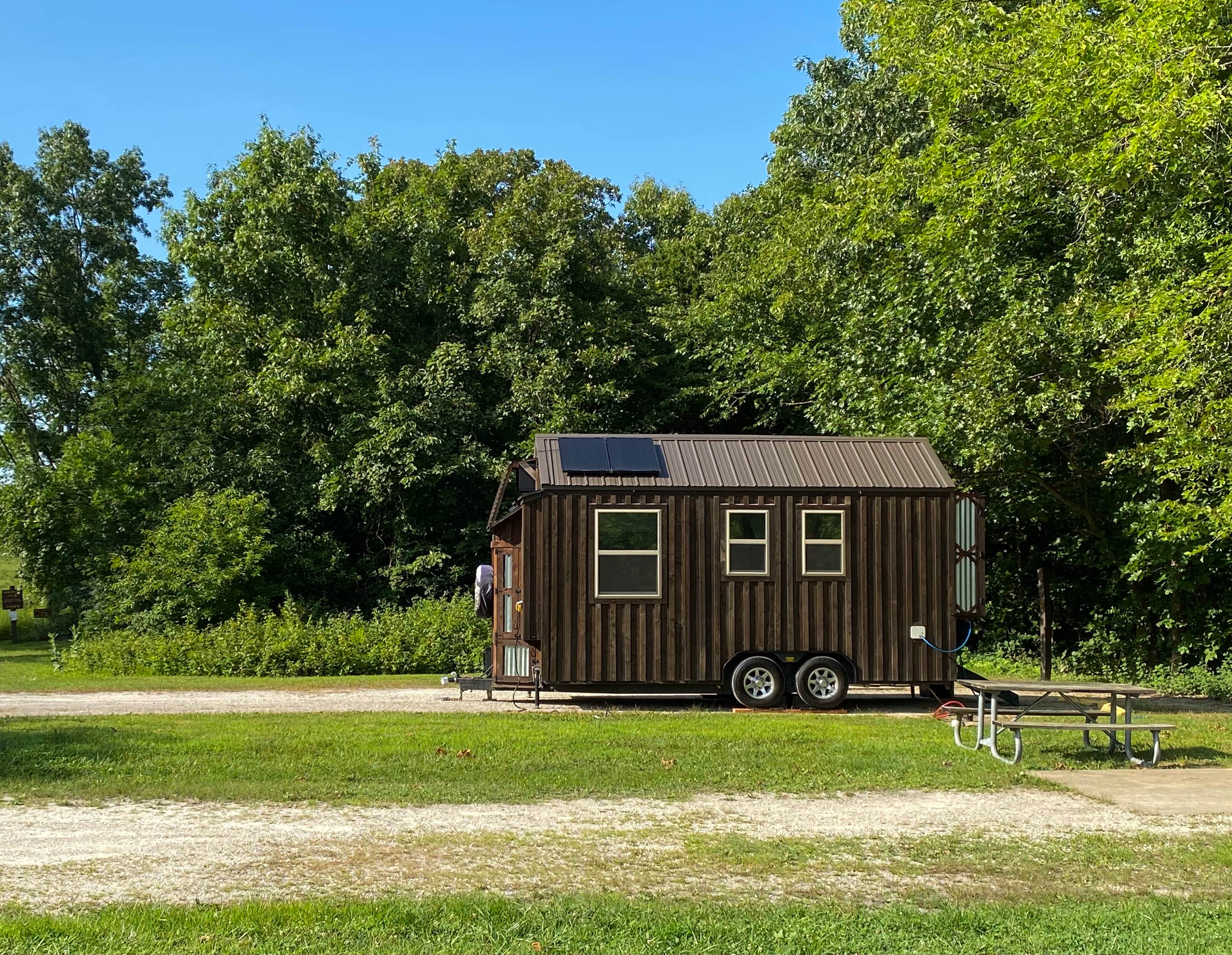 TJ & Laura S.'s photo of a cabin at Cuivre River State Park Campground near St. Ann, MO