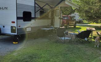 Ron B.'s photo of camping with pets at Aces High RV Park near Mystic, CT