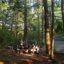 Hemlock camp site