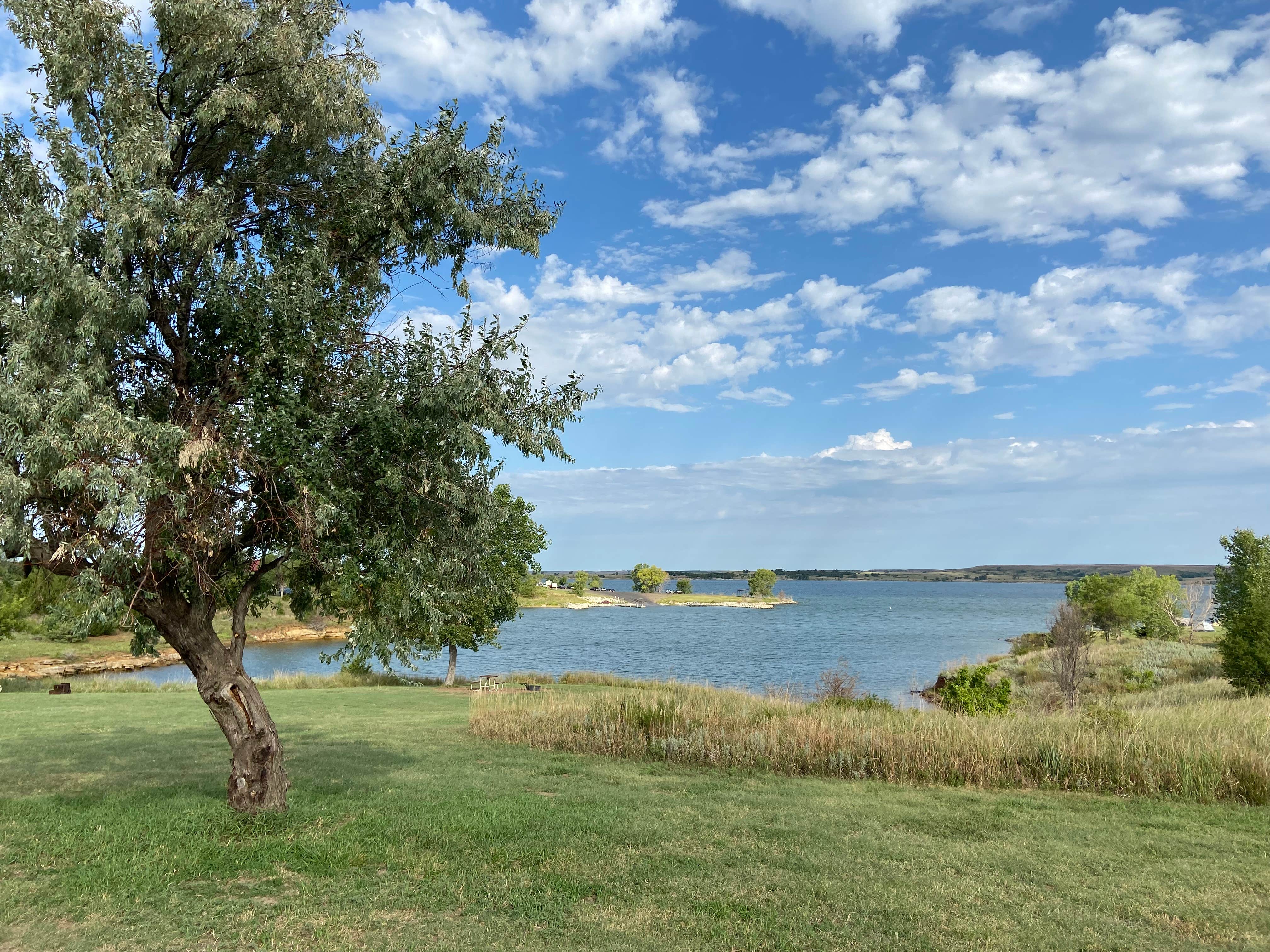 Camper-submitted photo at Grama Hell Creek Area Campground — Wilson State Park near Claflin, KS