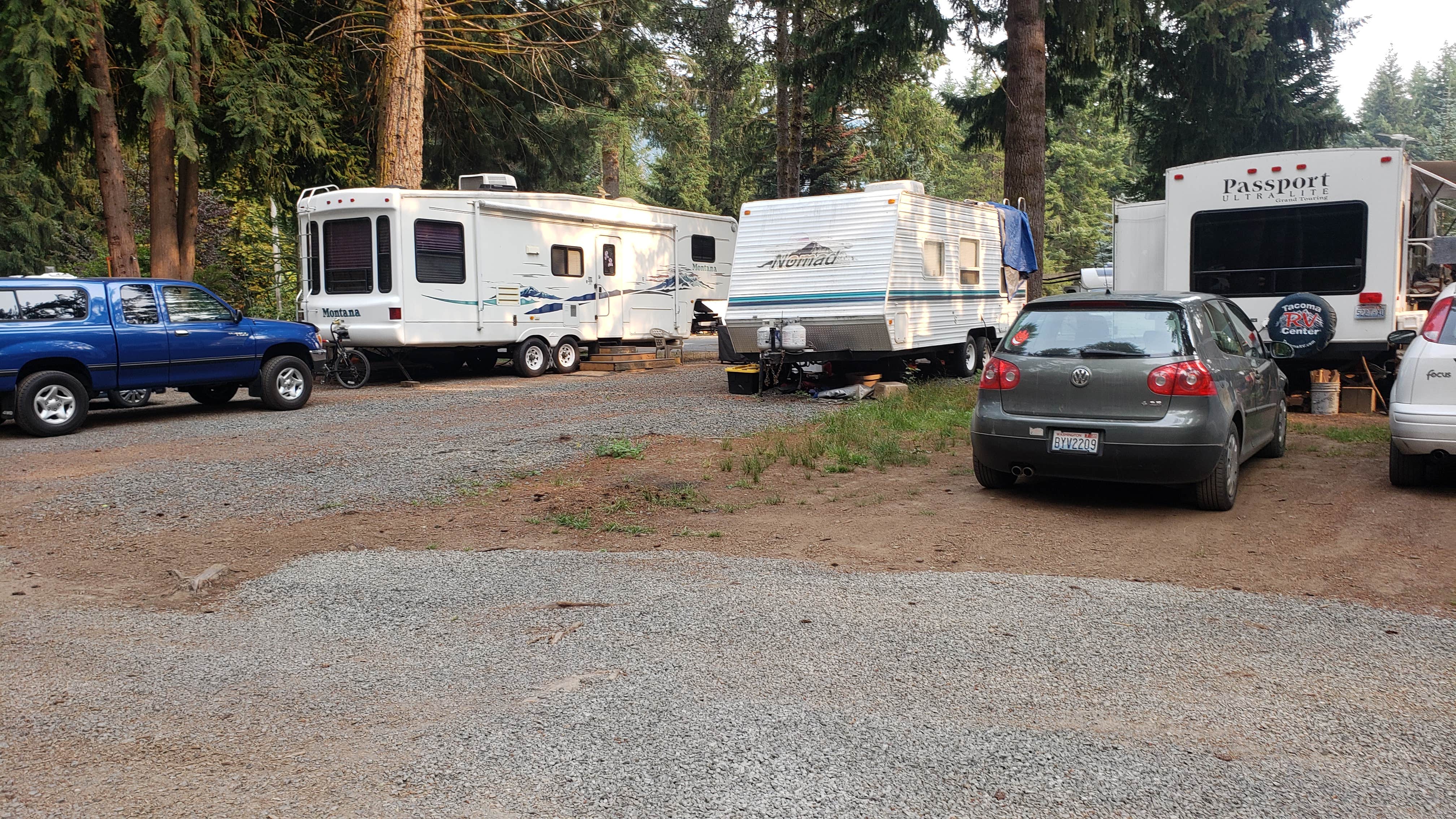 Mike's photo of rv camping at Cougar RV Park and Campground near Gifford Pinchot National Forest