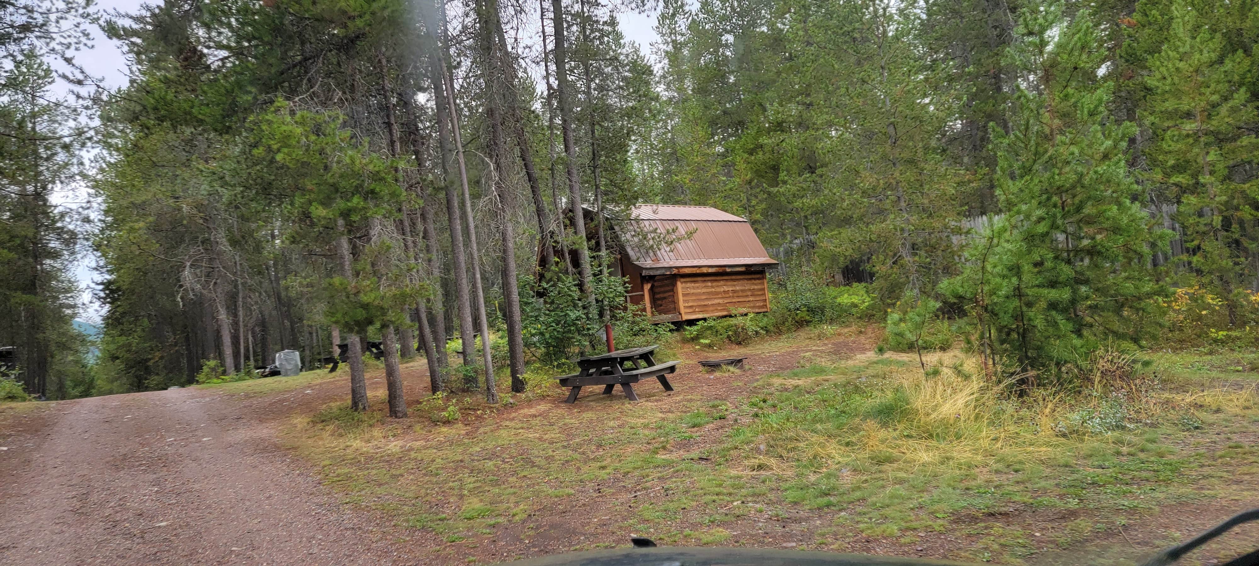 Nancy C.'s photo of a cabin at Sundance Campground & RV Park near Flathead National Forest