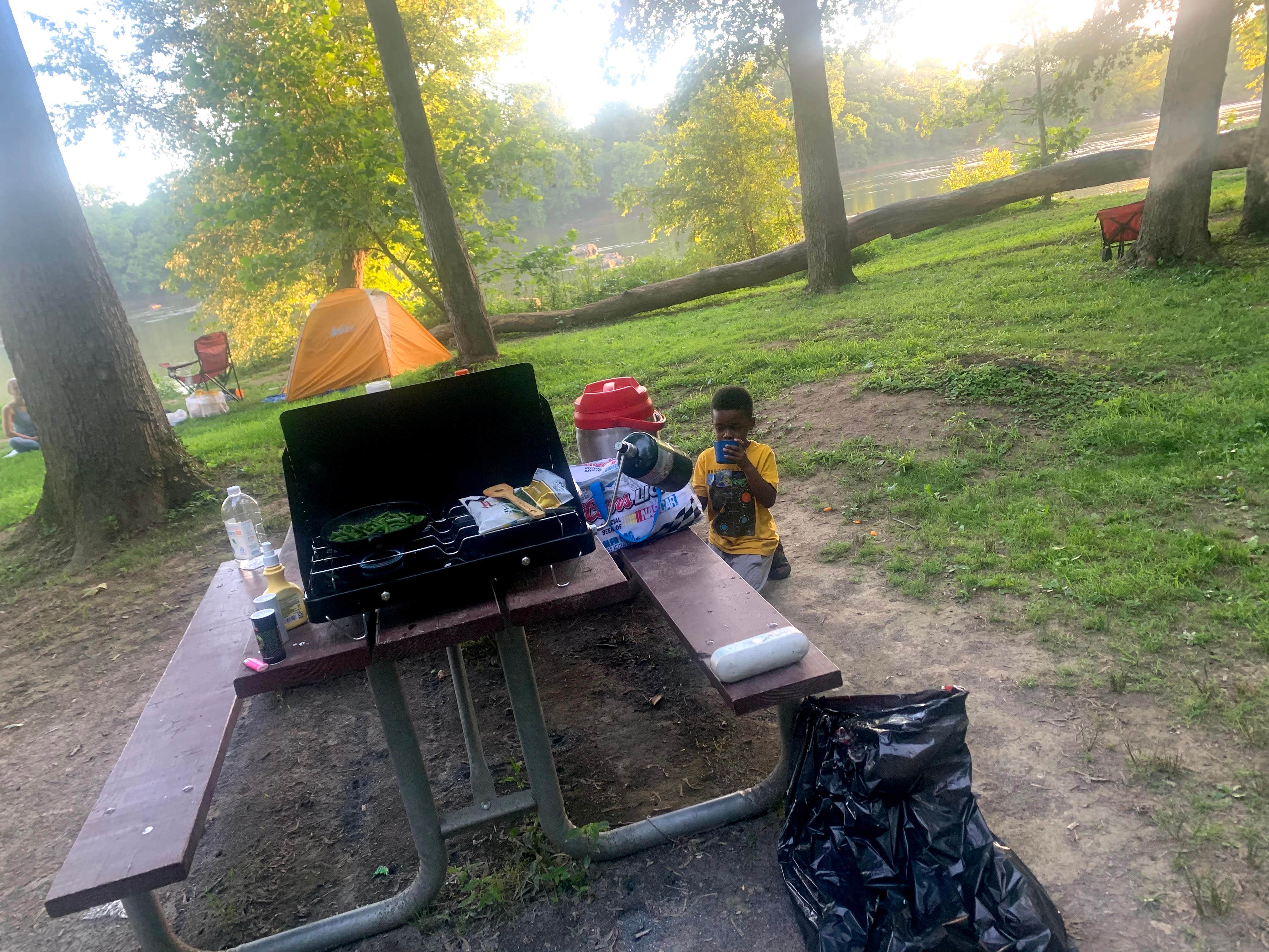 Jarmonay N.'s photo at Swains Lock Hiker-biker Overnight Campsite — Chesapeake and Ohio Canal National Historical Park near Fort Dupont Park