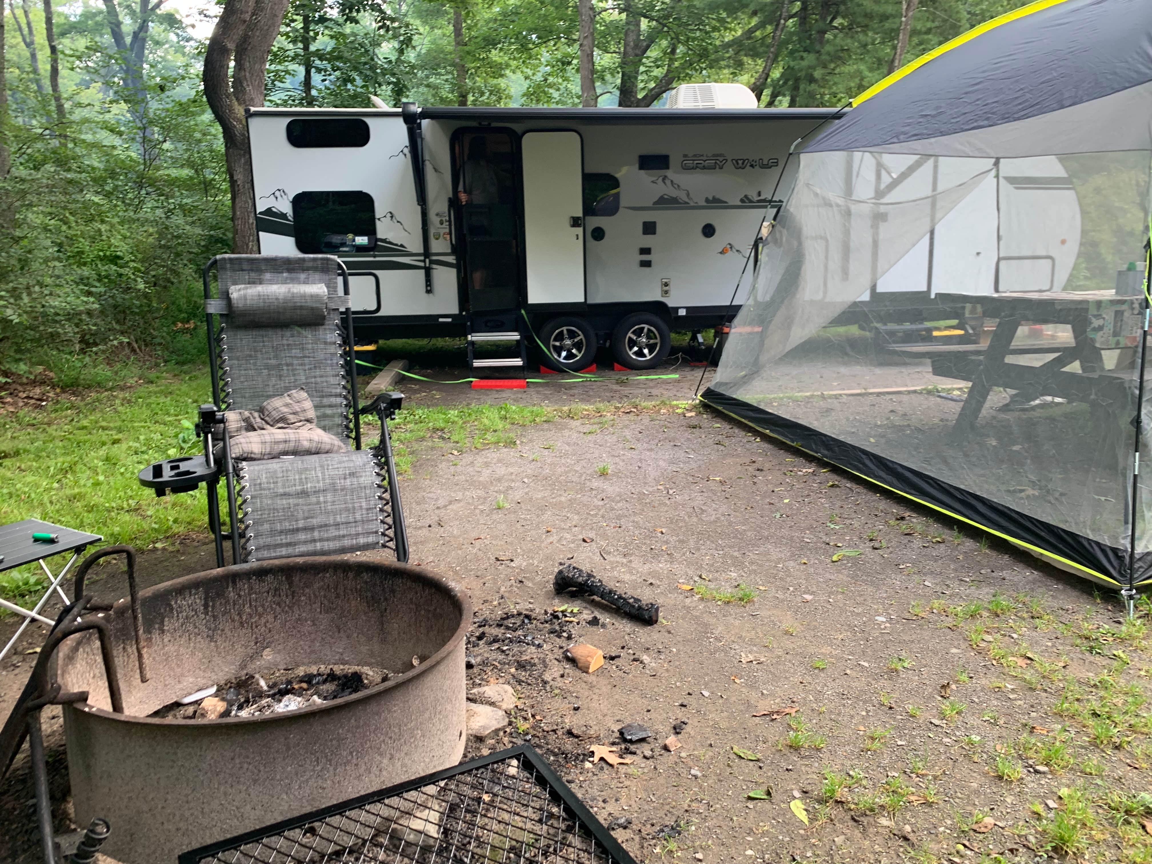 Jackie F.'s photo of rv camping at Frances Slocum State Park Campground near Brackney, PA