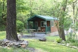 Jackie F.'s photo of a cabin at KOA Campground New Tripoli near Middleport, PA