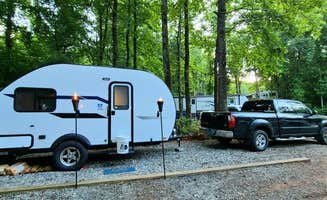 Rebekah C.'s photo of rv camping at Jenny's Creek Family Campground near Dahlonega, GA
