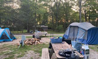 Camping near Manistee National Forest Marzinski Horse Trail Campground: Matson's Big Manistee River Campground, Onekama, Michigan