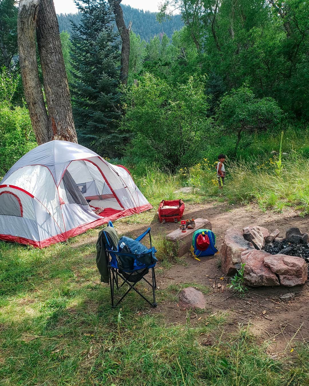 Noah E.'s photo of tent camping at Smith Creek Campground near Penrose, CO