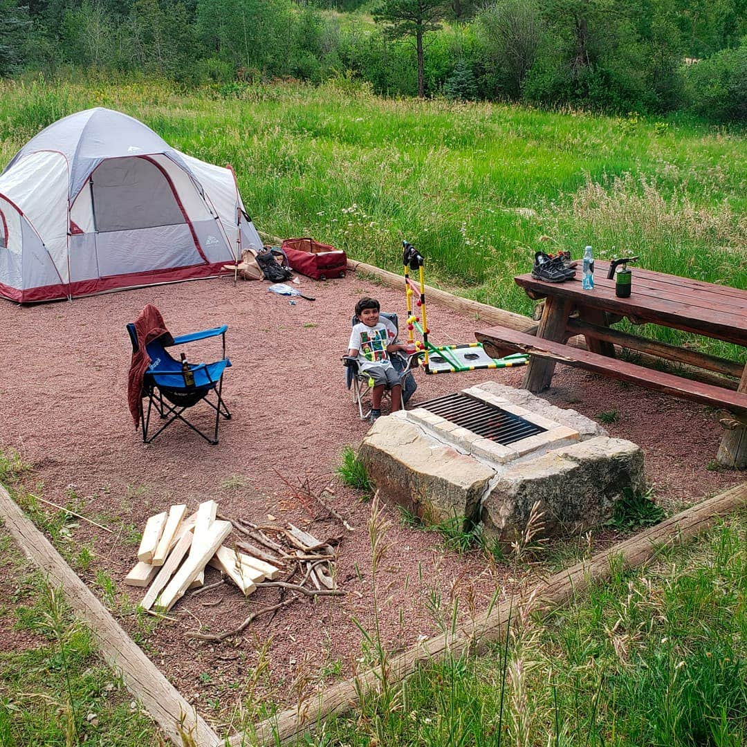 Noah E.'s photo of tent camping at Davenport Campground near Blanca, CO