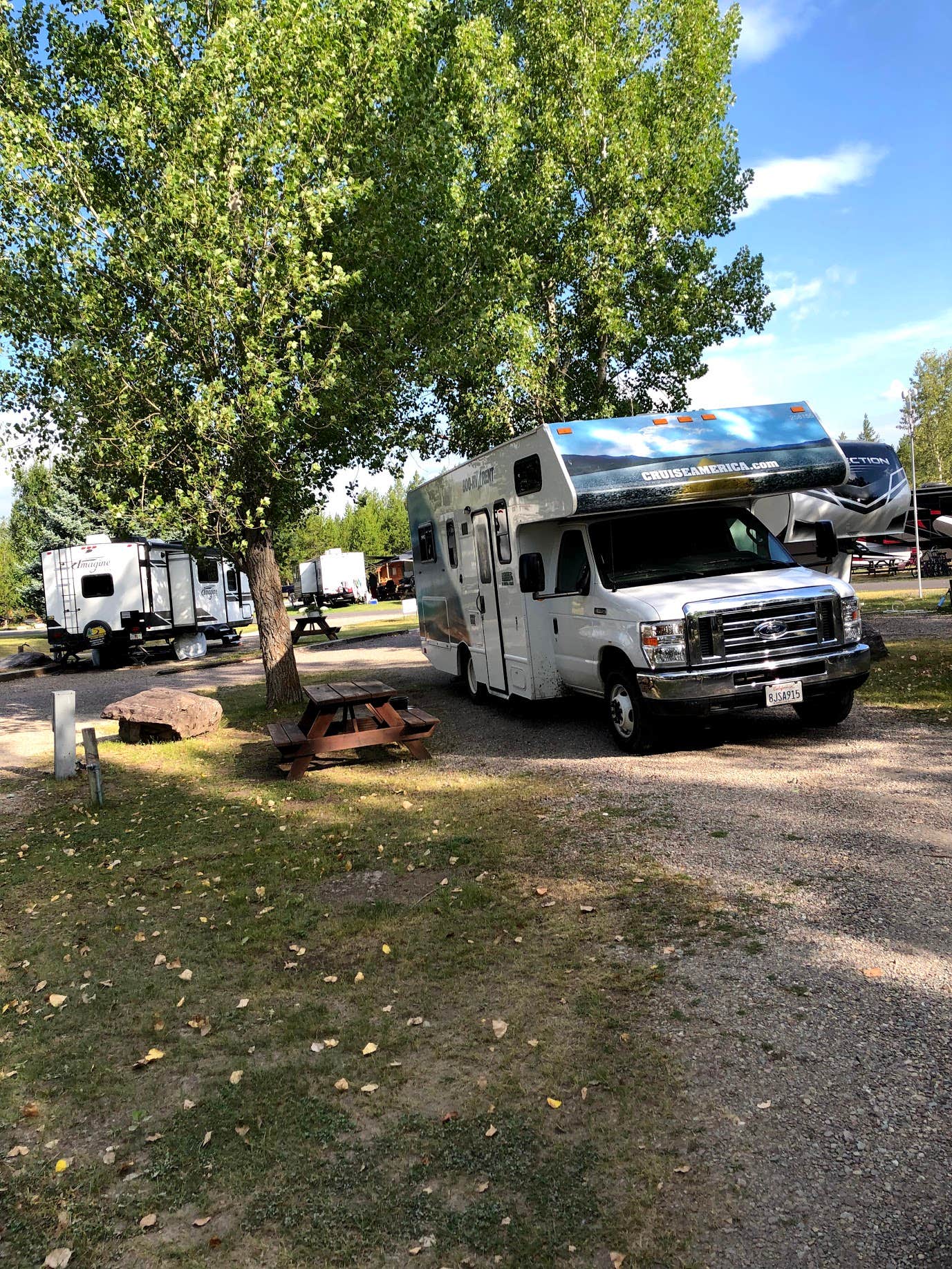 Austin C.'s photo of rv camping at North American RV Park & Yurt Village near Siyeh Bend, MT