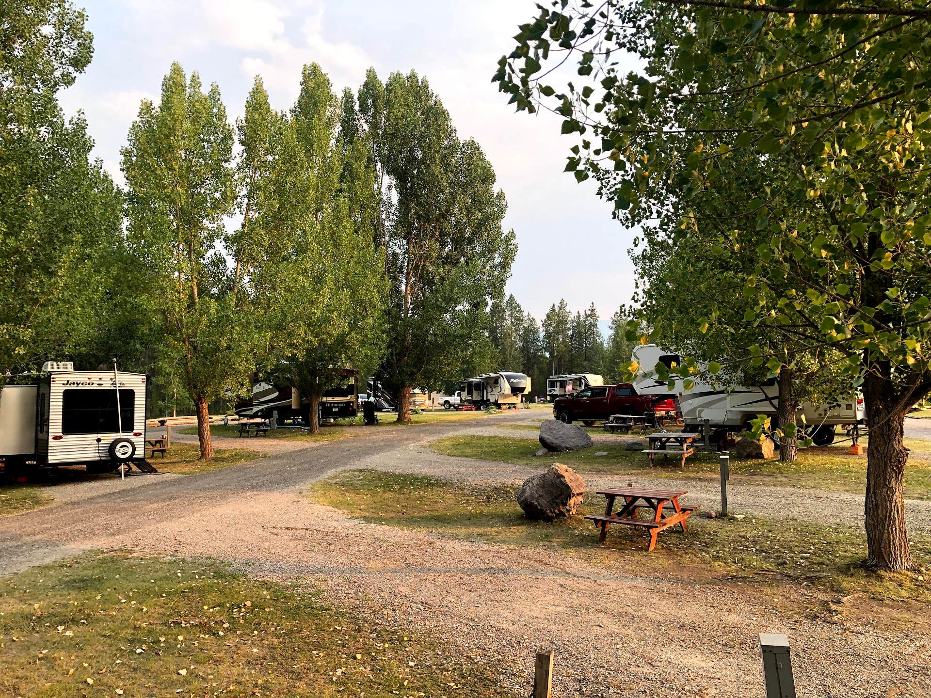 Austin C.'s photo of rv camping at North American RV Park & Yurt Village near Siyeh Bend, MT