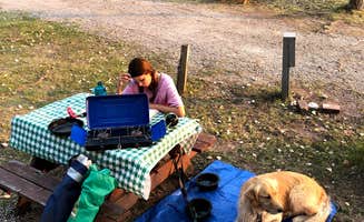 Austin C.'s photo of camping with pets at North American RV Park & Yurt Village near West Glacier, MT