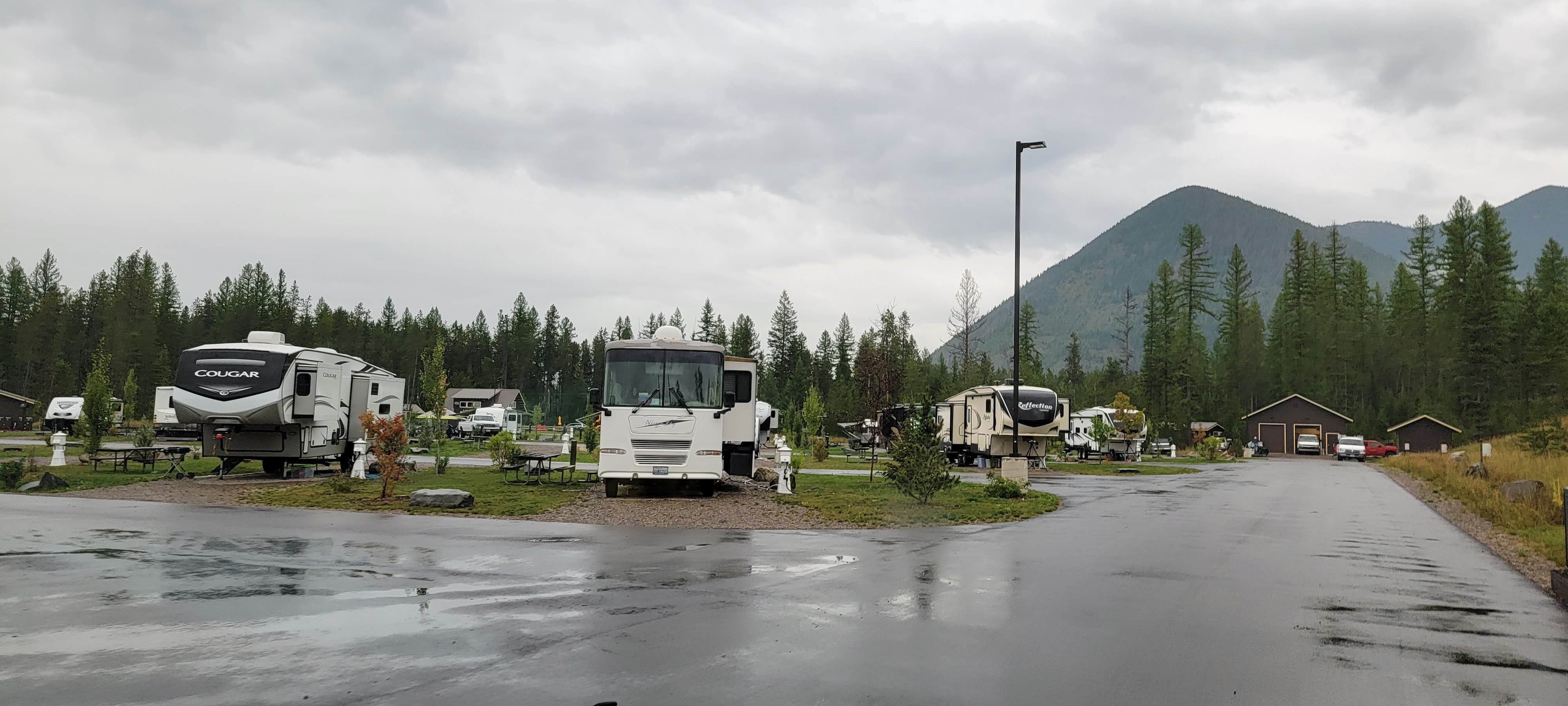 Nancy C.'s photo of rv camping at West Glacier RV & Cabin Resort near Siyeh Bend, MT