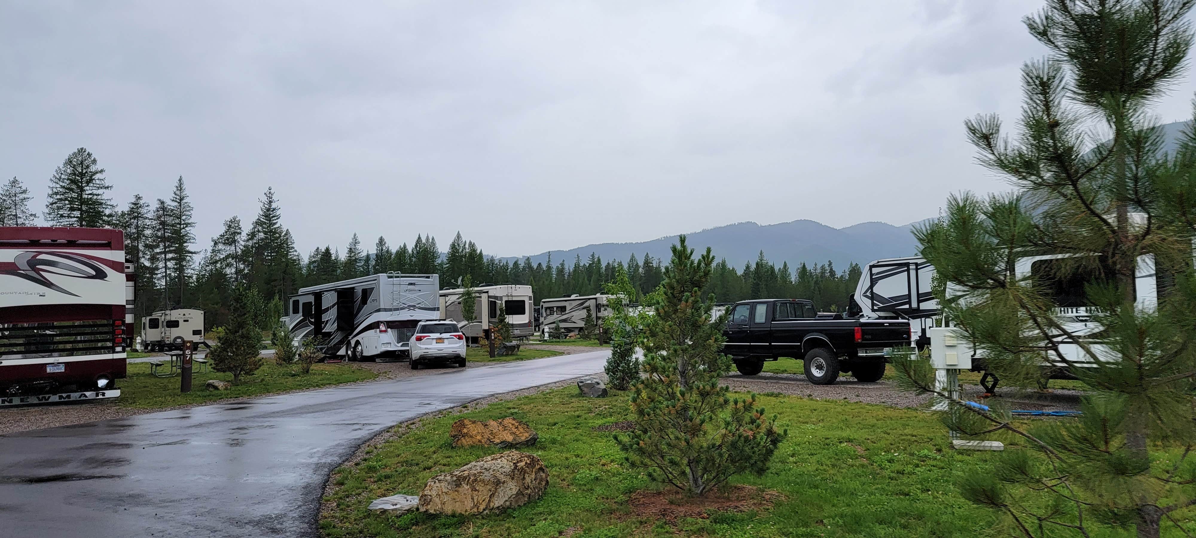 Nancy C.'s photo of rv camping at West Glacier RV & Cabin Resort near Polebridge, MT