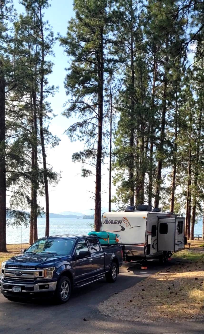 Camper-submitted photo at Finley Point Unit — Flathead Lake State Park near Flathead National Forest