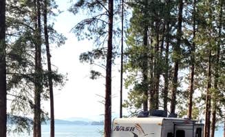 Chris D.'s photo of rv camping at Finley Point Unit — Flathead Lake State Park near Big Arm, MT