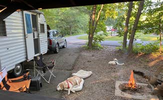 Jim P.'s photo of camping with pets at Wallace State Park Campground near Excelsior Springs, MO