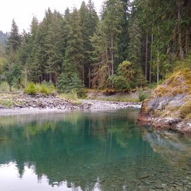 One of the clear pools in the creek