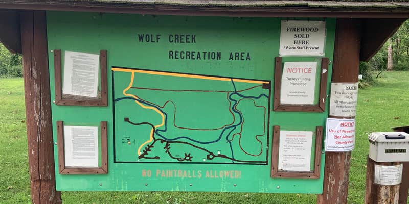 Camper submitted image from Wolf Creek Rec Area