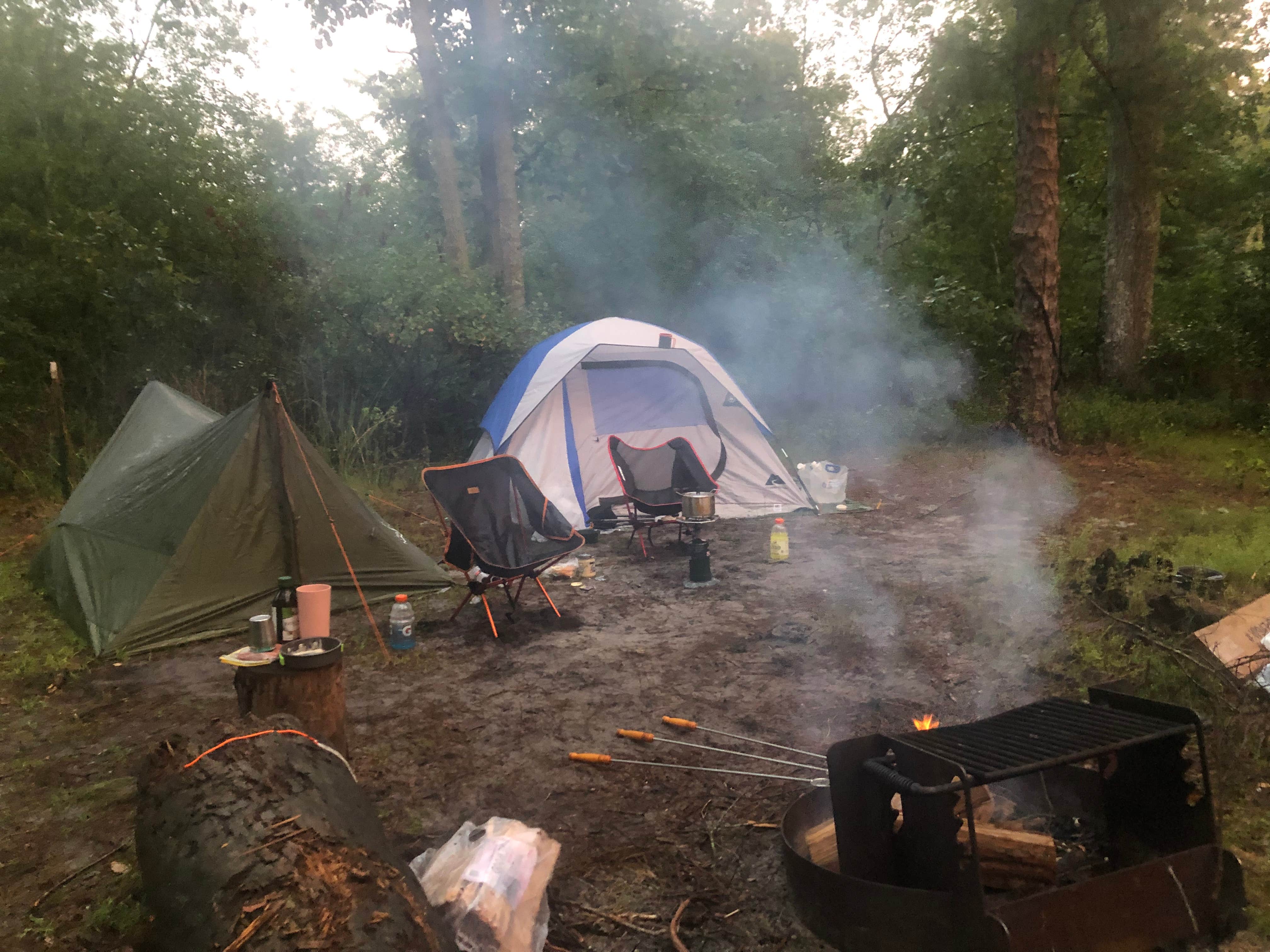 Eldad K.'s photo of tent camping at Goshen Pond — Wharton State Forest near Princeton, NJ