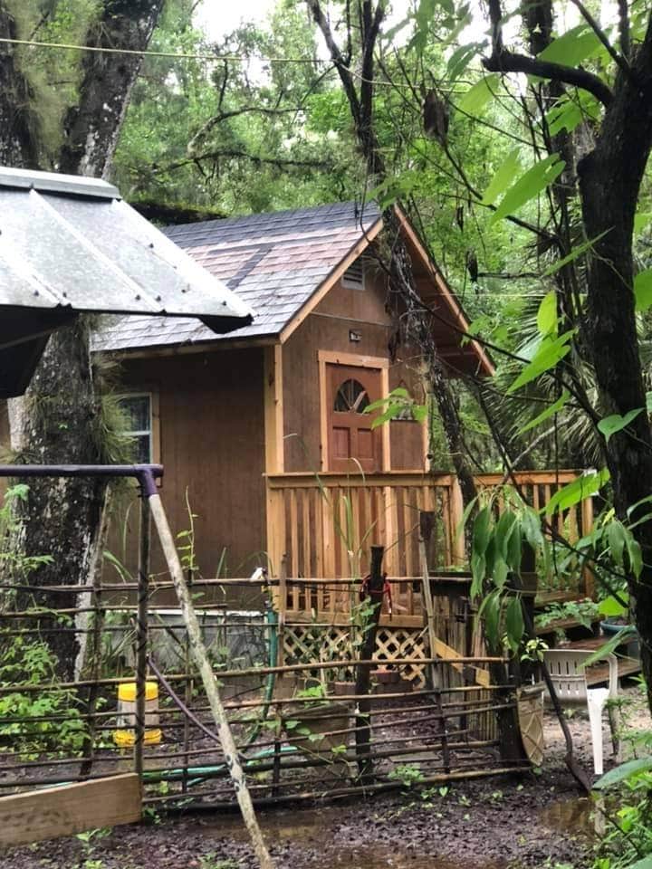 Donna B.'s photo of glamping accommodations at Grateful Hammock near Welaka, FL