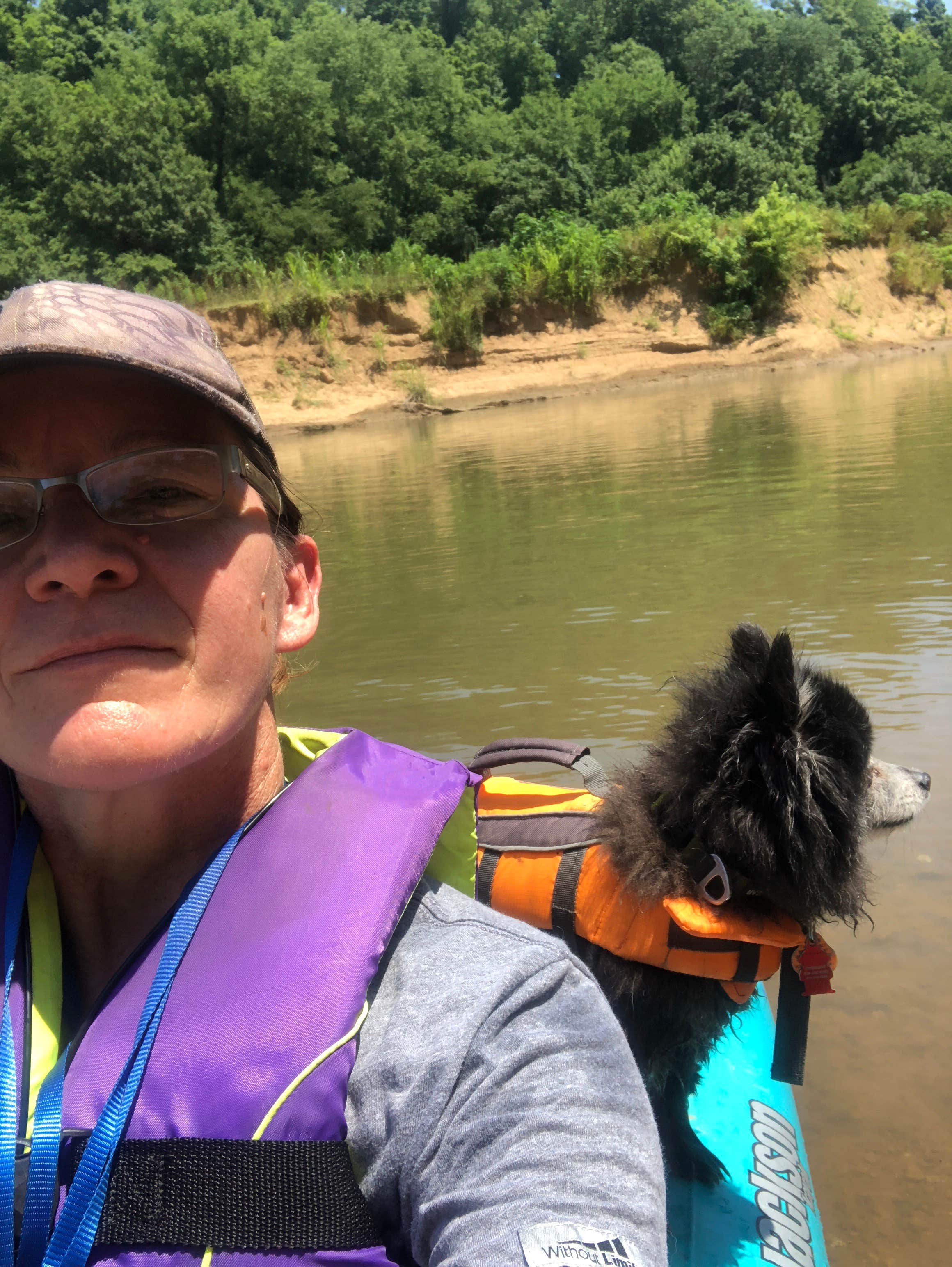 Shelly S.'s photo of camping with pets at Pine Ridge near Evansville, IN
