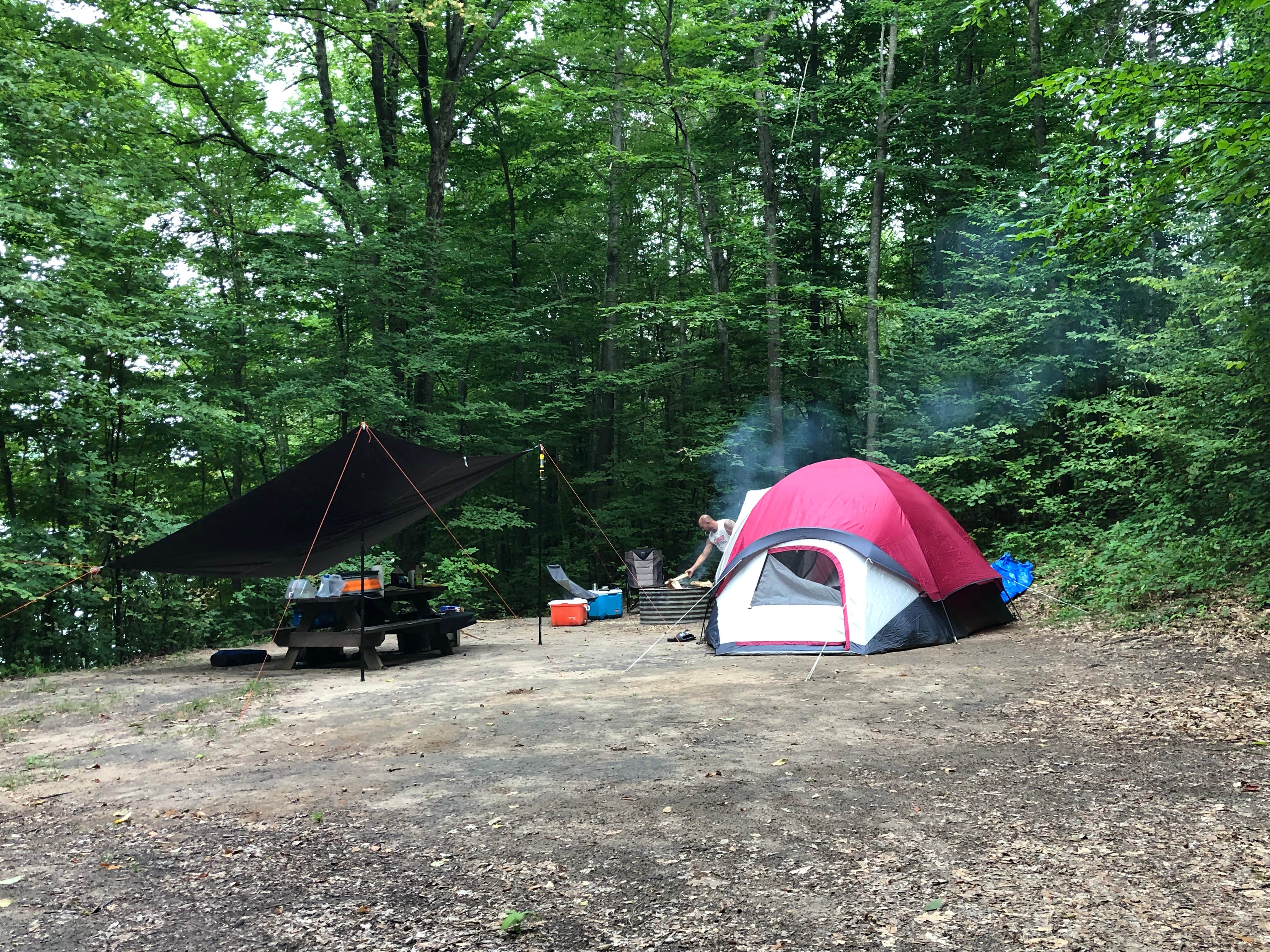Camper-submitted photo at Arbutus Lake State Forest Campground near Williamsburg, MI