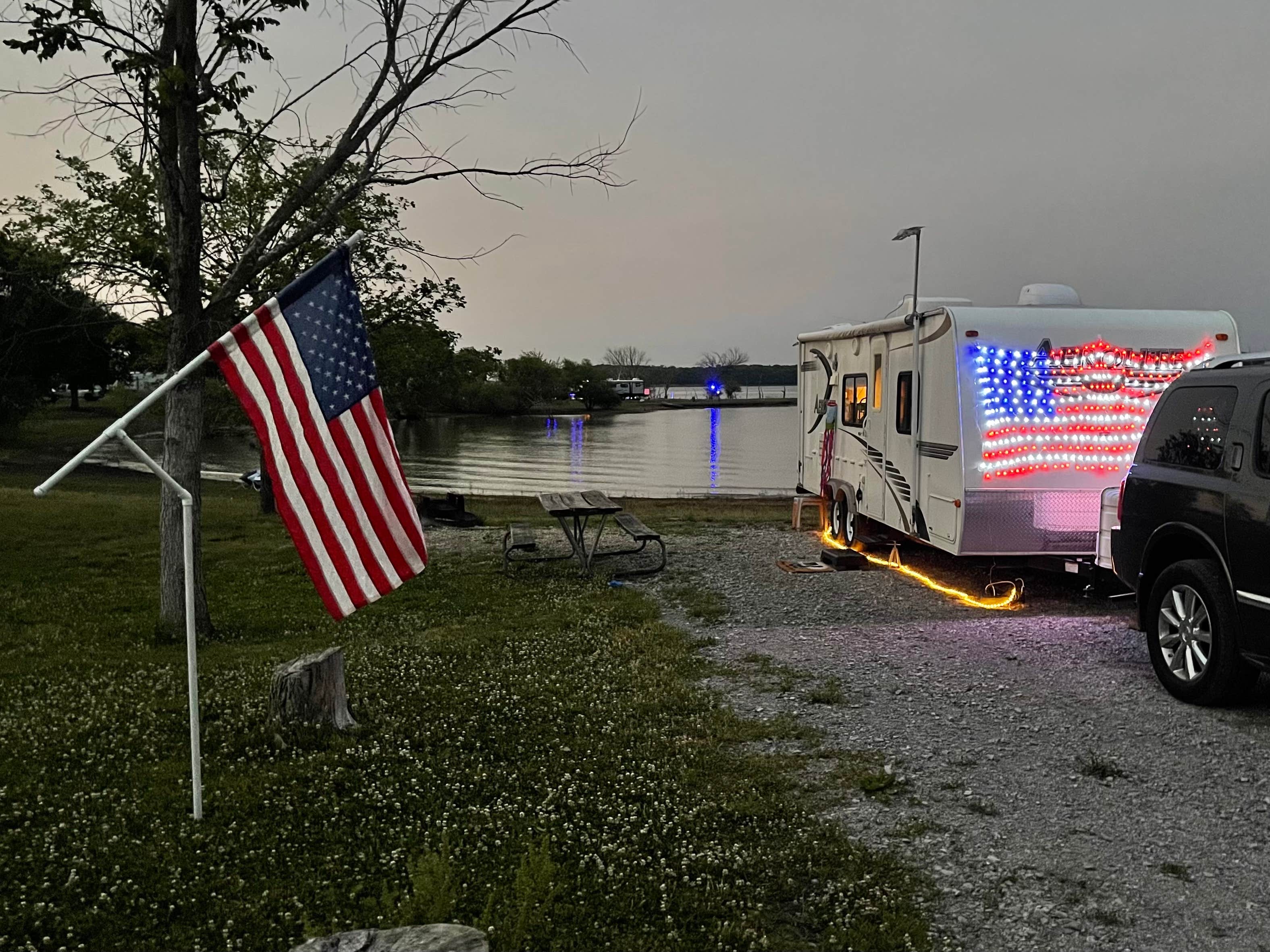 Camper-submitted photo at Russell Crites Primitive — Hillsdale State Park near Lake Quivira, KS