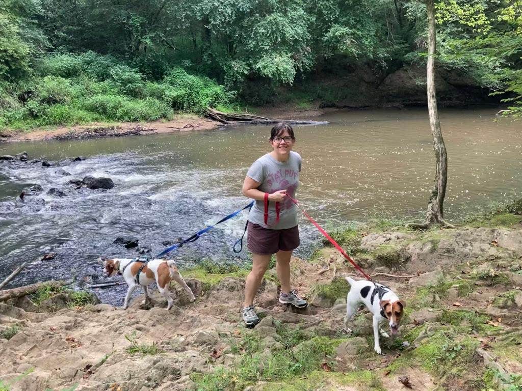 Nathan R.'s photo of camping with pets at Medoc Mountain State Park Campground near Littleton, NC