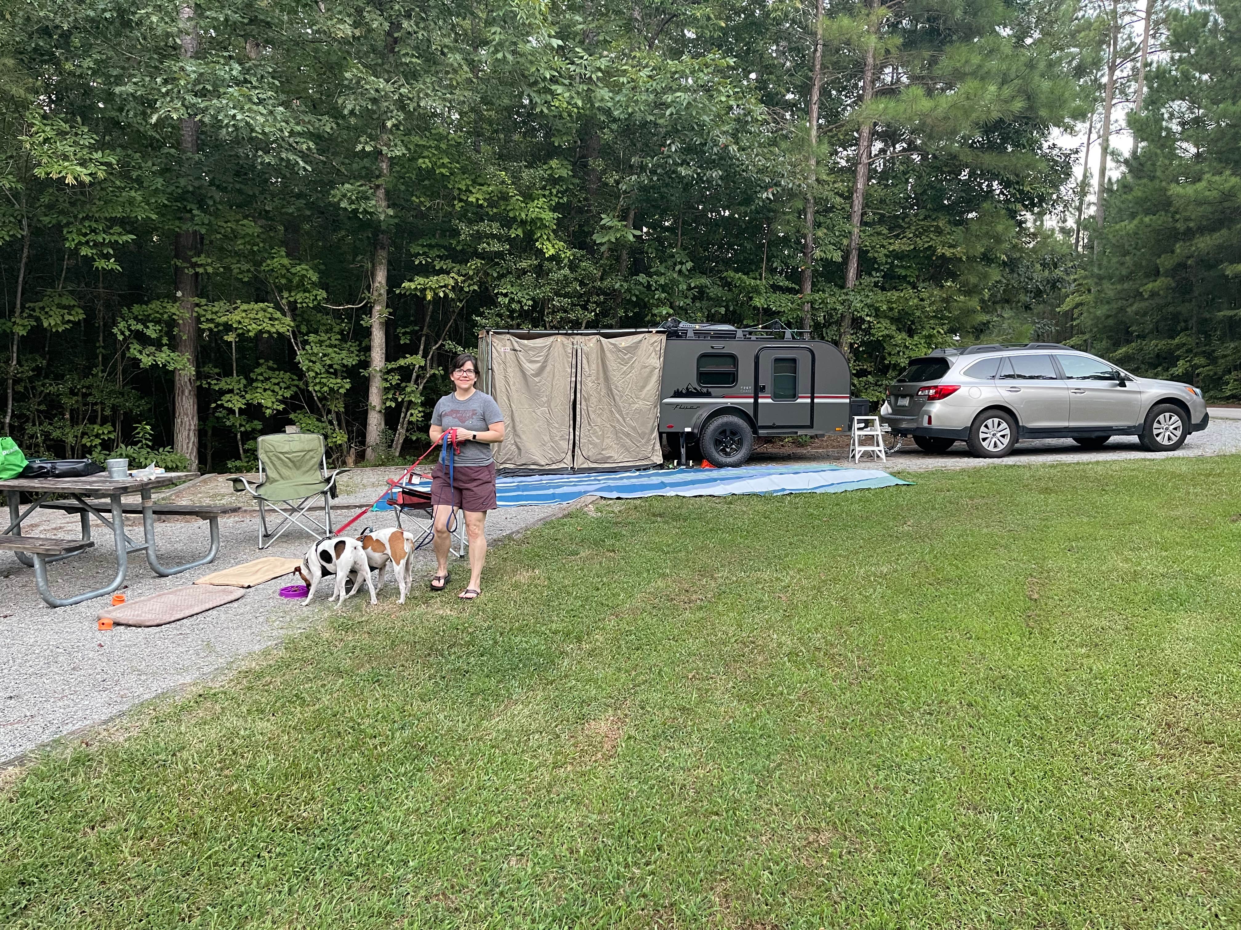 Nathan R.'s photo of camping with pets at Medoc Mountain State Park Campground near Rocky Mount, NC